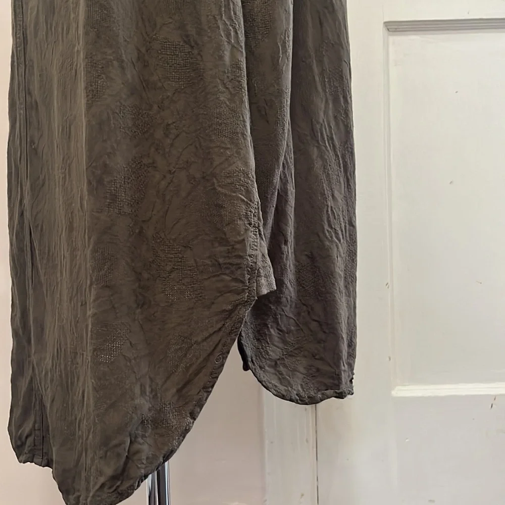 Anthropologie ECU Olive Green Shirt Dress Size XS - Picture 7 of 15